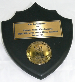 Plaque - Reserve Affairs, India
