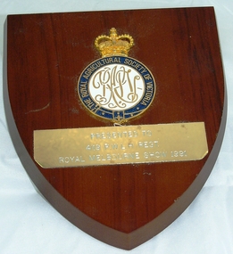 Plaque - The Royal Agricultural Society Vic