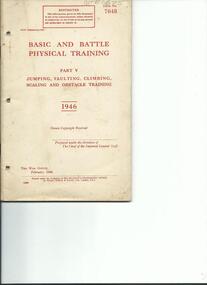 Booklet, Basic and Battle Physical Training Part V, 1946, Feb 1946