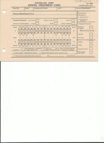 Document - Dental Treatment Card