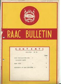 RAAC Bulletin No. 34