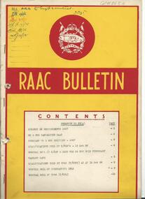 RAAC Bulletin No. 33(A)