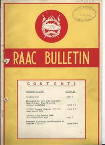 RAAC Bulletin No. 30(B)