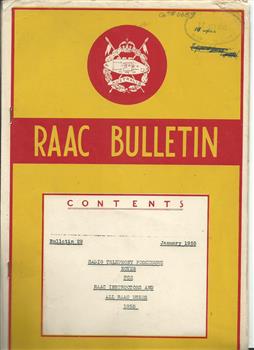 RAAC Bulletin No. 29