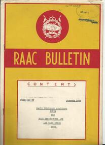 RAAC Bulletin No. 29