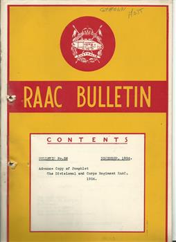 RAAC Bulletin No. 28 (2 copies)