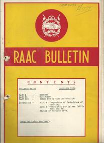 RAAC Bulletin No. 27 (2 copies)