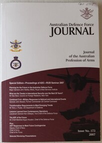 Journal, Department of Defence, Australian Defence Force Journal Issue 173, 2007