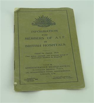 Information for members of AIF in British Hospitals