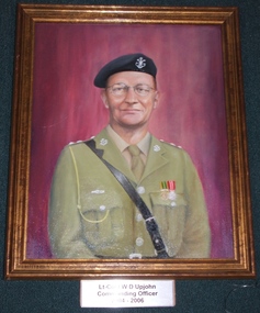 Painting - Portrait, Lt-Col I W D Upjohn