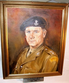 Painting - Portrait, M B Harvey, Lt-Col B D Clendinnen AM RFD ED