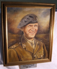 Painting - Portrait, Marjorie Harvey, Lt-Col J P F Dixon ED, c.1979