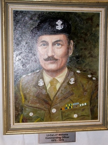 Oil painting portrait of former CO