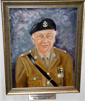 Oil painting portrait of former Admin Cmdr