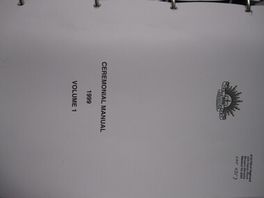Ceremonial Manual 1999 Volume 1