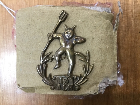 13th LHR Dancing Devil Hat Badge