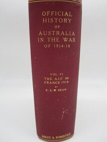 Vol VI The AIF in France 1918 During the Allied Offensive