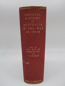 Volume IV The AIF in France 1917