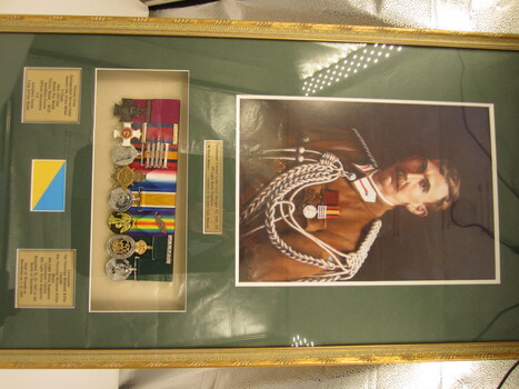 Includes replica medals and service history