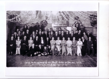 Photograph, A Memento of the Ball held at Yendon 17.8.38