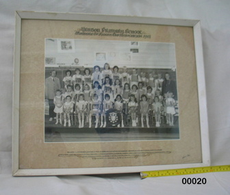 School photograph framed, Harvey Photo, 1973 (exact)