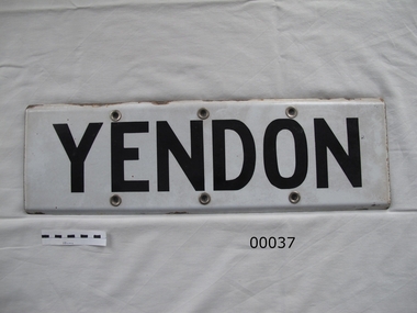 Enamel Station Sign