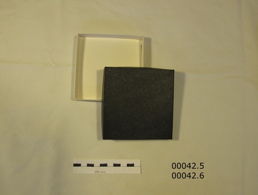 Boxed set of four (4) coasters  -  box lid