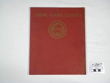 Commonwealth War Graves Commission, Her Majestry,s Stationary Office by the Campfield Press, Their Name Liveth Vol VI Part II, 1968