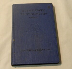 Book - Reference Maths, Elementary Trigonometry Part 11, Early to mid 20th Century