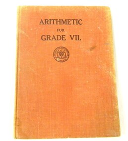 Book - Maths, Arithmetic for Grade VII, 1941