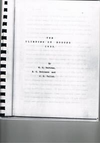 Book - Non Fiction History, The Climbing Of Bogong 1932, 1933