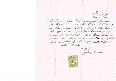 Letter Commerce, Confirmation of Payment, 02/12/1911