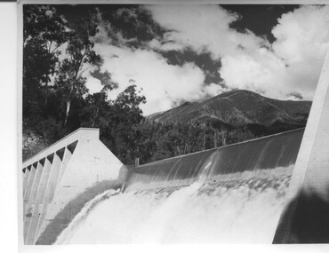 Photograph of Lake Guy Dam, Spillway, Lake Guy Dam, c1945