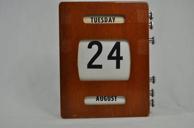 Calendar Desk Perpetual, circa mid 1950s