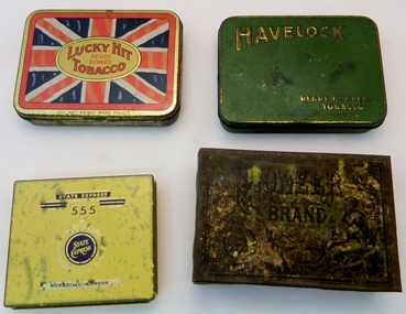 Tins - Tobacco (Lucky Hit) x4, Mid to late 1900s Possibly c1910