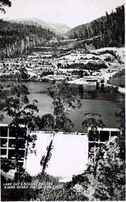 Postcard Circa 1950, Lake Guy Dam and Bogong Village, Circa 1950