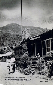 Postcard Circa 1950, Scene in Bogong Village Kiewa Hydro-Electric Project, 1950s