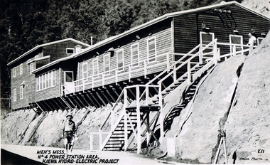 Postcard Circa 1950, Men's Mess No.4 Power Station, Kiewa Hydro-Electric Project