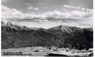 Postcard Circa 1950, Mt. Beauty Village, Kiewa Hydro-Electricity Project, circa 1950