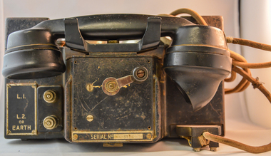 Telephone Handset Field, early 1900s