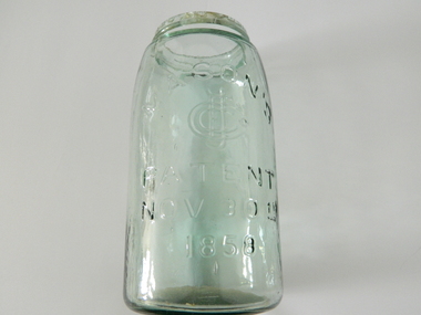 Jar Glass - Mason's Patent, early 1900's