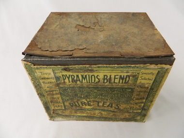 Tin Tea Pyramids Blend, early 1900's