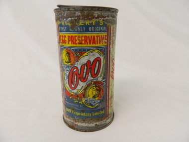 Tin Egg Preservative, from mid 1800's to mid 1900's