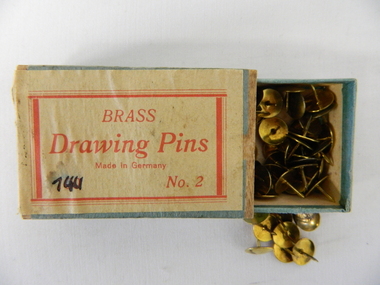 Pin Drawing, Brass tacks, mid to late 1900's