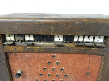 Console Telephone 10 shutter, circa early 1900s