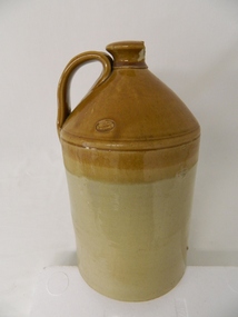 Jar/ Demi John Stone Ware, Circa 1860