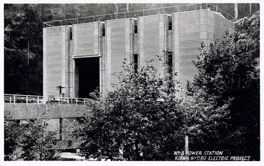 Postcard Circa 1950, No.3 Power Station Kiewa Hydro-electric Project "V.8", Circa 1950