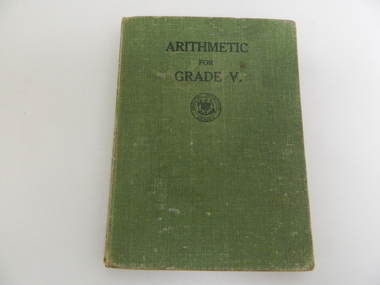 Book - Maths, Arithmetic for Grade V, 1943