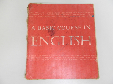 Book - English, A Basic Course in English, 1961