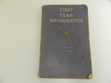 Book - Maths, F.W. Cheshire, First Year Mathematics, 1960